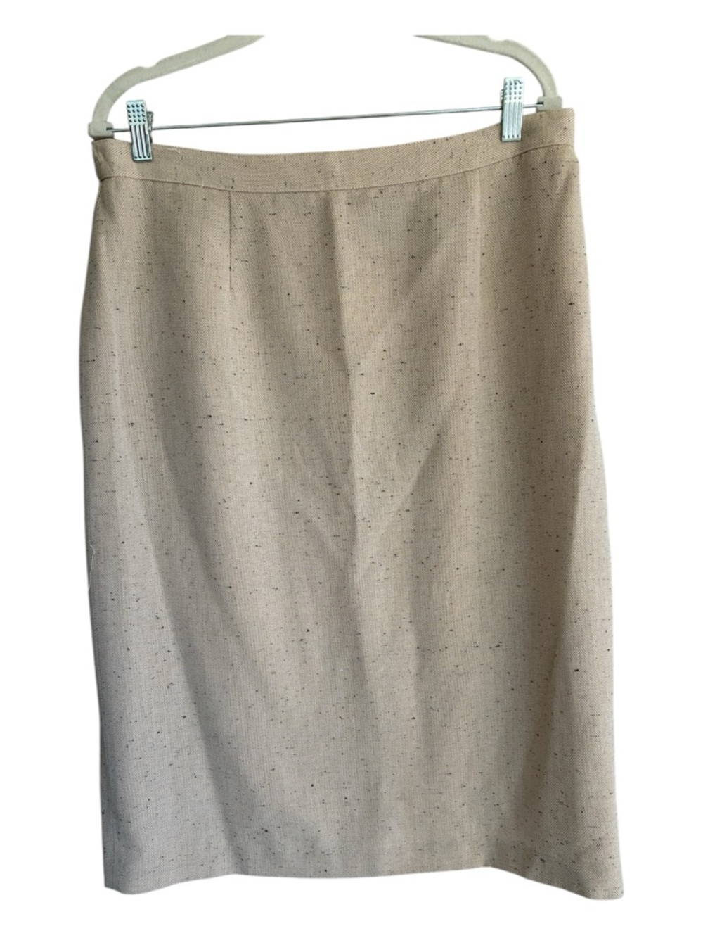 Vintage 90's Sag Harbor Neutral Beige Pencil Skirt Size 16